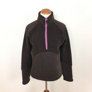 North Face Brown TKA‎ 200 Half-Zip Pullover Fleece Jacket Women’s Sz Medium